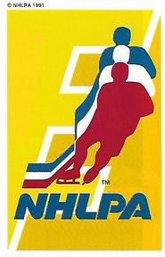 1991-92 Panini Hockey Stickers #2 NHLPA Logo Front