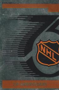 1991-92 Panini Hockey Stickers #3 NHL Logo 75th Anniversary Logo Front