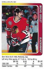 1991-92 Panini Hockey Stickers #11 Michel Goulet Front