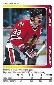 1991-92 Panini Hockey Stickers #16 Dirk Graham Front