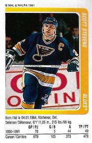 1991-92 Panini Hockey Stickers #26 Scott Stevens Front