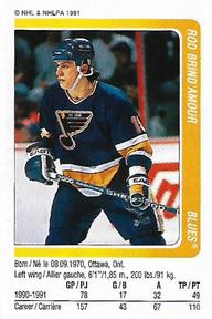 1991-92 Panini Hockey Stickers #30 Rod Brind'Amour Front