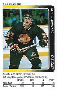 1991-92 Panini Hockey Stickers #44 Sergio Momesso Front