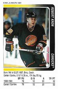 1991-92 Panini Hockey Stickers #47 Robert Kron Front