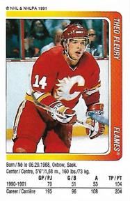 1991-92 Panini Stickers #51 Theo Fleury Front