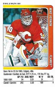 1991-92 Panini Hockey Stickers #55 Mike Vernon Front