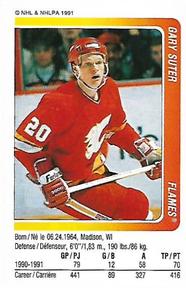 1991-92 Panini Hockey Stickers #57 Gary Suter Front