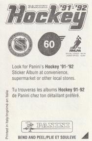 1991-92 Panini Hockey Stickers #60 Joel Otto Back