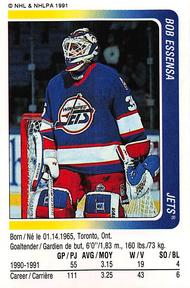 1991-92 Panini Hockey Stickers #75 Bob Essensa Front