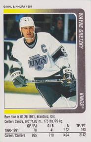 1991-92 Panini Stickers #78 Wayne Gretzky Front