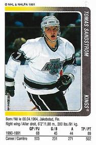 1991-92 Panini Hockey Stickers #79 Tomas Sandstrom Front
