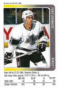 1991-92 Panini Hockey Stickers #83 Tony Granato Front