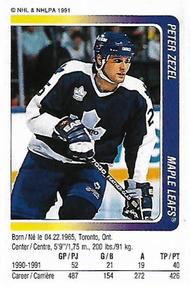 1991-92 Panini Hockey Stickers #103 Peter Zezel Front