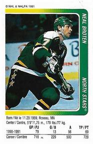 1991-92 Panini Hockey Stickers #107 Neal Broten Front