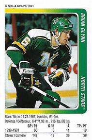 1991-92 Panini Hockey Stickers #114 Brian Glynn Front