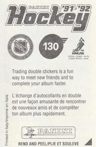 1991-92 Panini Stickers #130 Craig Simpson Back