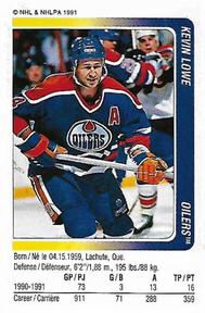 1991-92 Panini Hockey Stickers #131 Kevin Lowe Front