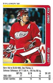1991-92 Panini Hockey Stickers #137 Rick Zombo Front