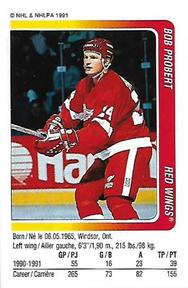 1991-92 Panini Hockey Stickers #146 Bob Probert Front