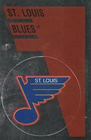 1991-92 Panini Hockey Stickers #151 St. Louis Blues Logo Front