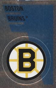 1991-92 Panini Hockey Stickers #159 Boston Bruins Logo Front