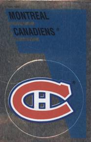 1991-92 Panini Hockey Stickers #162 Montreal Canadiens Logo Front