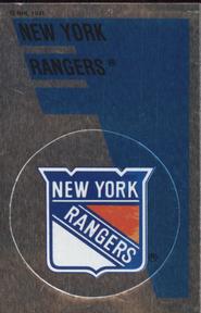 1991-92 Panini Hockey Stickers #166 New York Rangers Logo Front