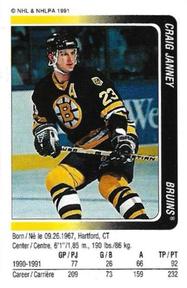 1991-92 Panini Hockey Stickers #170 Craig Janney Front