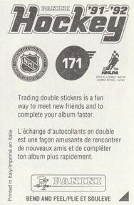 1991-92 Panini Hockey Stickers #171 Ray Bourque Back