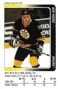 1991-92 Panini Hockey Stickers #178 Ken Hodge Front