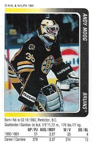 1991-92 Panini Hockey Stickers #179 Andy Moog Front