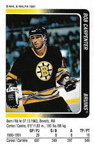 1991-92 Panini Hockey Stickers #181 Bob Carpenter Front