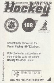 1991-92 Panini Hockey Stickers #188 Mike McPhee Back