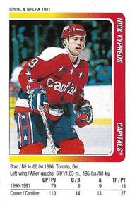 1991-92 Panini Hockey Stickers #204 Nick Kypreos Front