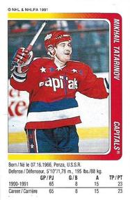 1991-92 Panini Hockey Stickers #210 Mikhail Tatarinov Front