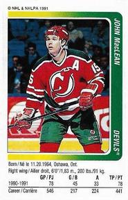 1991-92 Panini Hockey Stickers #213 John MacLean Front