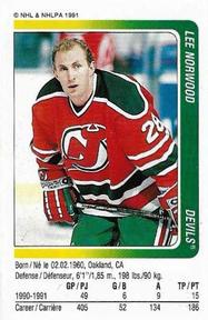 1991-92 Panini Hockey Stickers #214 Lee Norwood Front