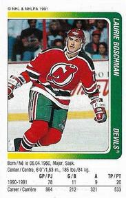 1991-92 Panini Hockey Stickers #215 Laurie Boschman Front
