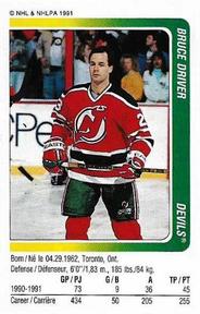 1991-92 Panini Hockey Stickers #225 Bruce Driver Front