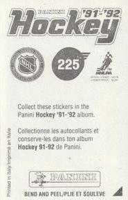 1991-92 Panini Hockey Stickers #225 Bruce Driver Back