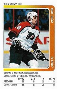 1991-92 Panini Hockey Stickers #231 Mike Ricci Front