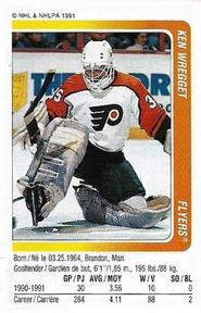 1991-92 Panini Hockey Stickers #236 Ken Wregget Front