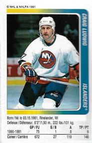 1991-92 Panini Hockey Stickers #242 Craig Ludwig Front