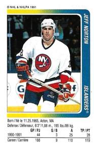 1991-92 Panini Hockey Stickers #248 Jeff Norton Front