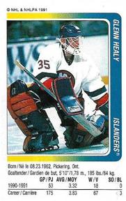 1991-92 Panini Hockey Stickers #249 Glenn Healy Front