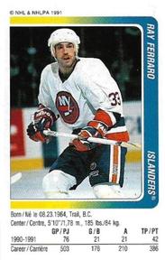 1991-92 Panini Hockey Stickers #250 Ray Ferraro Front
