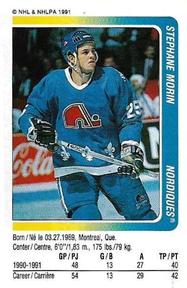 1991-92 Panini Stickers #263 Stephane Morin Front