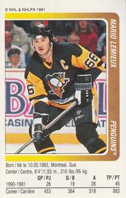 1991-92 Panini Hockey Stickers #268 Mario Lemieux Front