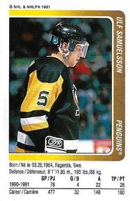 1991-92 Panini Hockey Stickers #277 Ulf Samuelsson Front