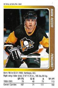 1991-92 Panini Hockey Stickers #280 Mark Recchi Front